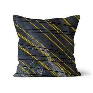 Black Gold Bar Cushion
