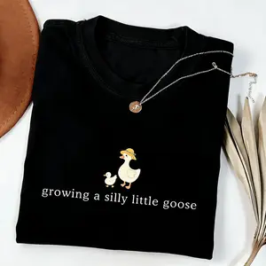 Growing a Silly Little Goose Shirt, Cute Pregnancy Announcement Shirt, Pregnant Shirt, Homestead Mom Gift, Baby Shower Gift