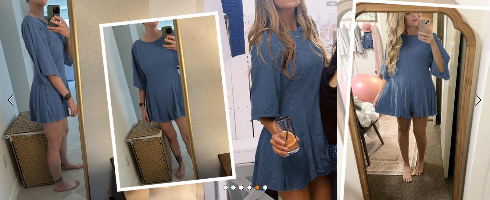 Imily Bela Rompers for Women Spring Outfits Summer Casual Short Sleeve Crew Neck Loose Jumpsuits with Pocket Summervibes