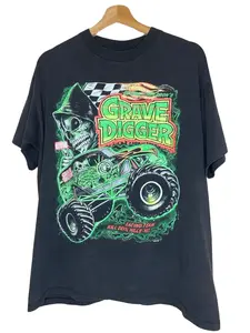 Vintage Dennis Andersons Grave Digger Monster Truck T-shirt
