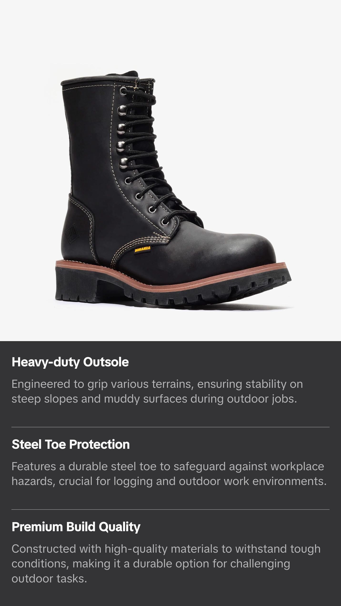 SIERRA 9" LOGGER (STEEL TOE)