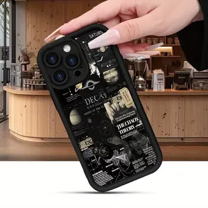 An Elegant And High-End Summer Fresh Matte Anti-Drop Phone Case with a Cosmic Interstellar Pattern for Iphone 16, 15, 14, 13, 12, 11, X, 8, And 7 Series, Perfect As a Holiday Gift, Birthday Present, Surprise Gift, Or Mysterious Gift for Friends And Family