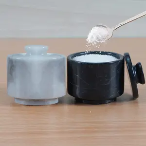 Marble Seasoning Jar Suit Salt Kitchen Decoration