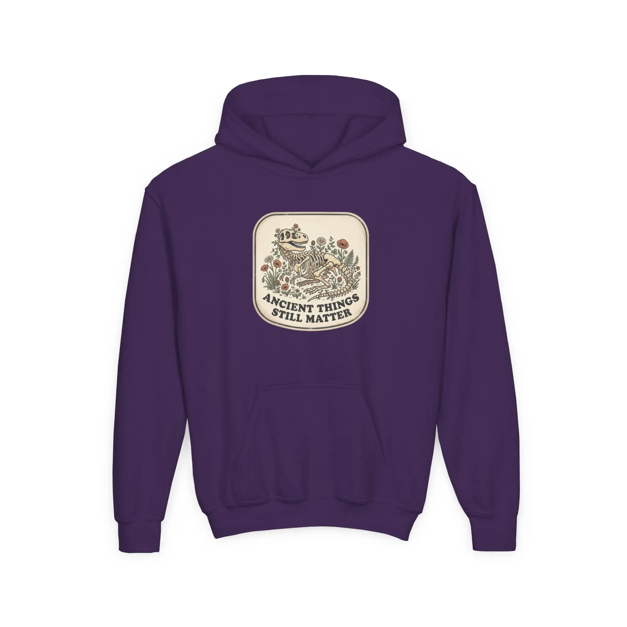 The Wild Landing: Peyton's Lost in the Pines Youth Hoodie — "Ancient Things Still Matter" Vintage Nature Graphic