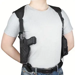 Tactical Shoulder Holster for G17/G19 - Classic Concealed Design, Ambidextrous Pistol Pockets, Durable Nylon Construction, Adjustable Shoulder Straps |   Stylish Firearm Carrier |   Secure Retention System