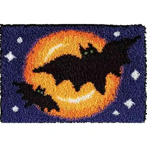 Latch Hook Rug Kits - Halloween Bats