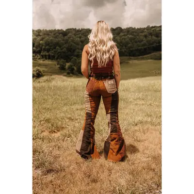 Capri Pants With Cowboy Boots Cowhide Capri