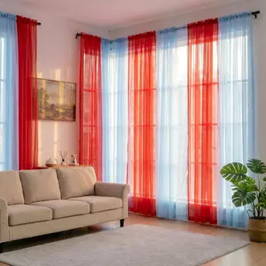 Window Wear 4 Panels 52X95Inch Premium Glowing Voile Sheer Curtains In Soft Pink Color For Home Decor - Soft Pink Color, Sheer Design, Lightweight Appearance, Versatile Addition Ft2529