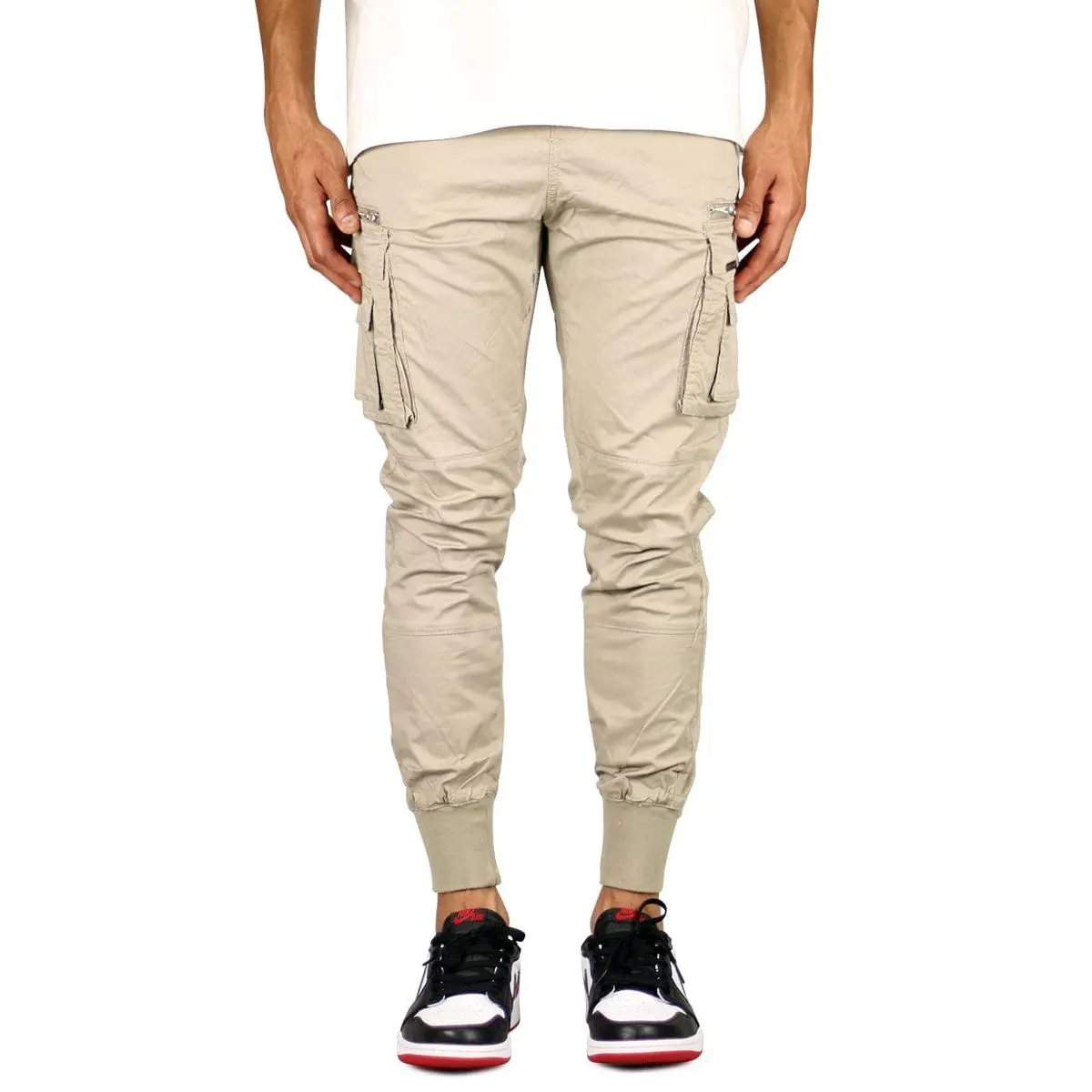 Taupe Cool Cargo Joggers
