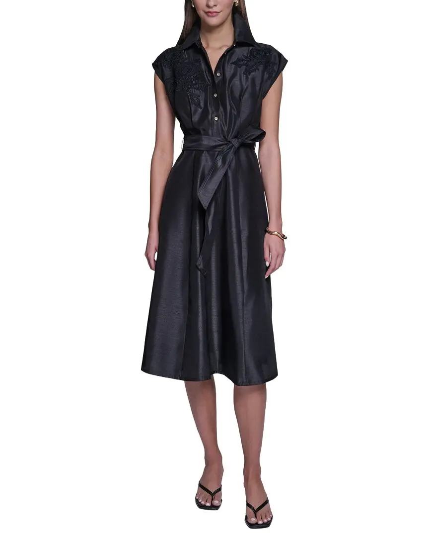 Halston Midi Shirtdress