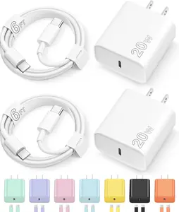 Novobit iPhone 17 16 15 Charger Fast Charging Type C Chargers USB C Charger Block iPhone 17 16 15 Air Pro Max Chargers with 6FT Cable for iPhone 17/17 Plus/17 Pro Max/16/16 Plus/16 Pro Max/15 Pro Max/iPad Pro