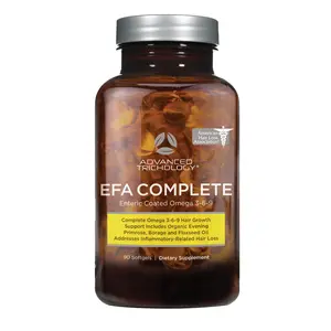 EFA Complete with Optimal Omega 3 6 9 Levels of Potency Flax Oil, Fish Oil, Borage Oil, and Evening Primrose Oil 800mgs (90count) 3rd Party Tested - High in GLA and 369 Omegas