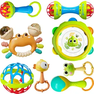 8pcs Baby Rattles Toys Set  3-6 Months,Grab Shake Rattle  Babies 6-12 Months, Easy Hold Teething Toy,Development Learning Toy  Babies 3+ Months Birthday Gift