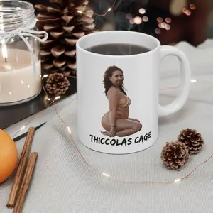 [Sale Up To 40% + Freeship] Thiccolas Cage Mug, Nicolas Cage,  Funny Actor Mug, Gag Gift, Funny Mug, Secret Santa, Ugly Mug