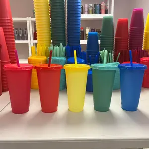 24oz Solid Color Changing Cold Cups 24oz Solid Color Changing Cold Cups