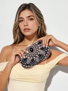 Fashion Handmade Beaded Evening Bag for Women, Bridal Wedding Clutch, Versatile Party Shoulder Crossbody Bag, Perfect Gift for All Occasions