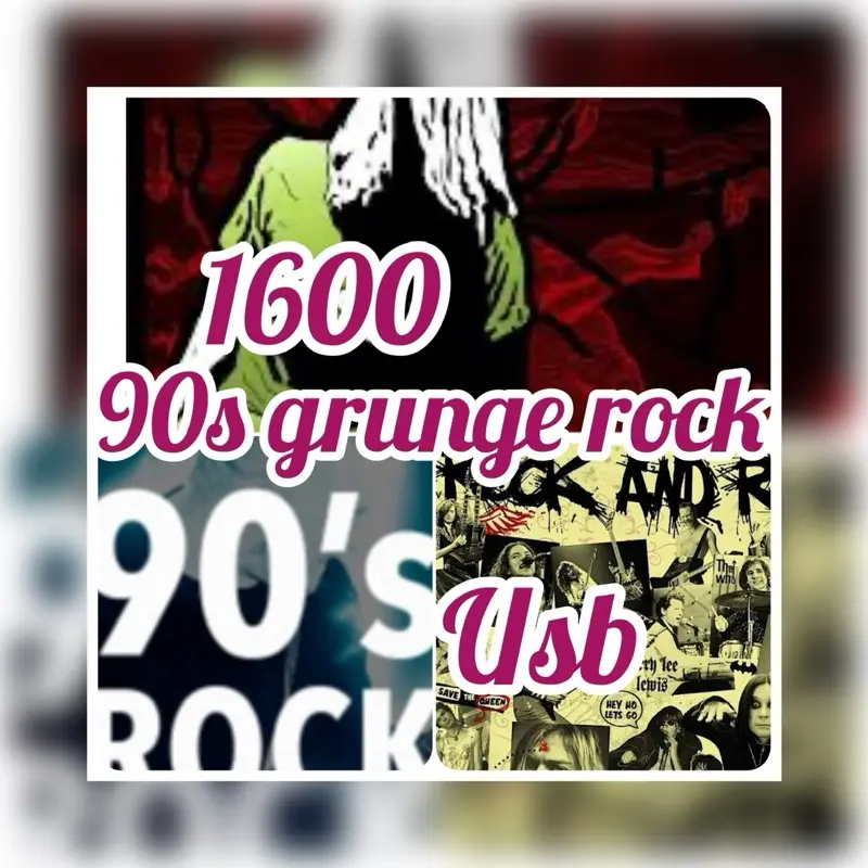 1600 90s rock  music usb