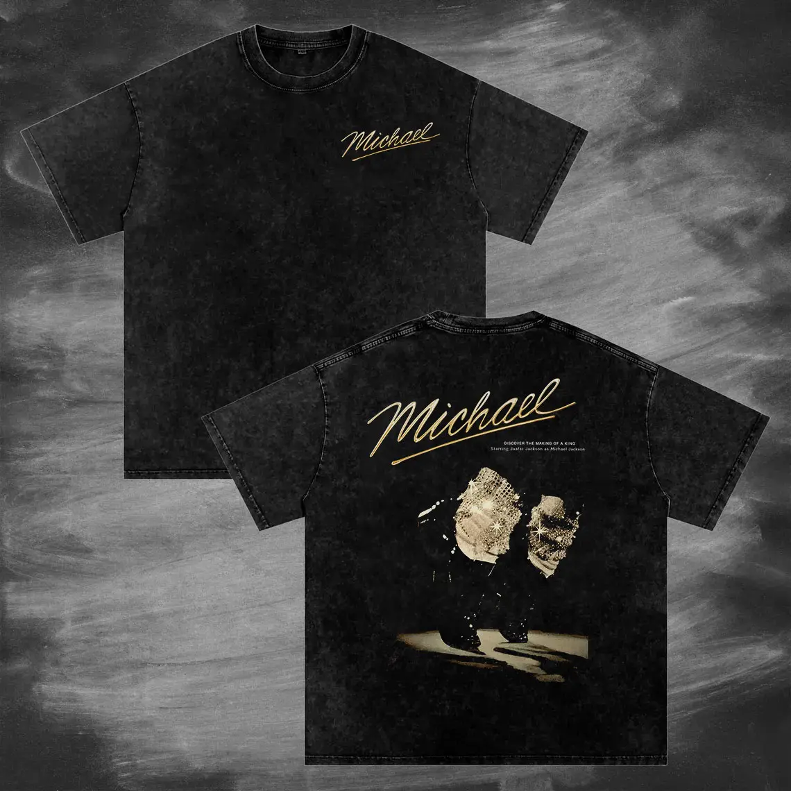 Michael 2 sides Shirt, Vintage 90s Shirt for Fan, Iconic Pose with Signature Design T-Shirt, King of Pop Wash Tee