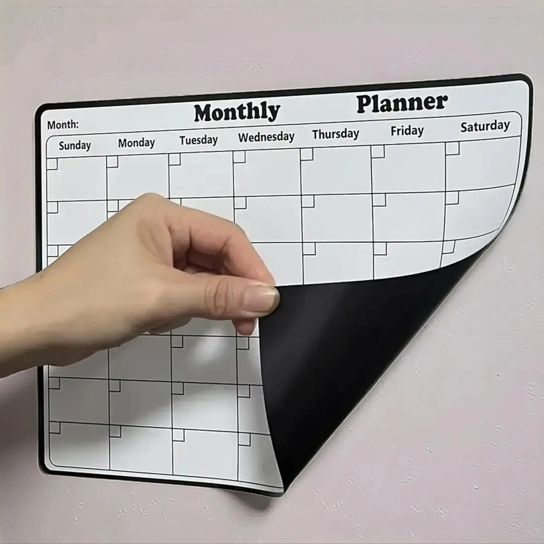 Magnetic Fridge Calendar, Dry Erase Calendar, Magnetic Whiteboard Planner, Monthly Budget Plan, Easy Clean Kitchen Decor, Home Office Refrigerator Accessories, Monthly Planning, Wall Calendar Dry Erase, Calendar for Fridge