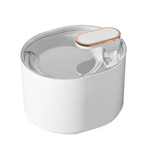 Pet Water Fountain, 3L Capacity  Operated with Quiet Pump & Stainless Steel Tray, Ideal New Year Gift, Easy to Clean BPA-Free Cat and Dog Fountain