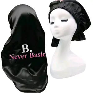 Extra Long Button Up Bonnet. Logo B. Never Basic hair care Haircare Smooth