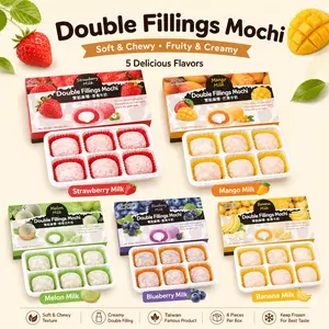 Bamboo House Double Filling Mochi 6.3oz 5 Flavors YOU CHOOSE Soft Treats Snack Dessert