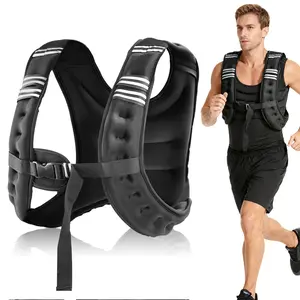 12lb Adjustable Weighted Vest with Reflective Stripes, Workout Vest for Running, Strength Training and Walking 12lb Adjustable Weighted Vest with Reflective Stripes, Workout Vest for Running, Strength Training and Walking