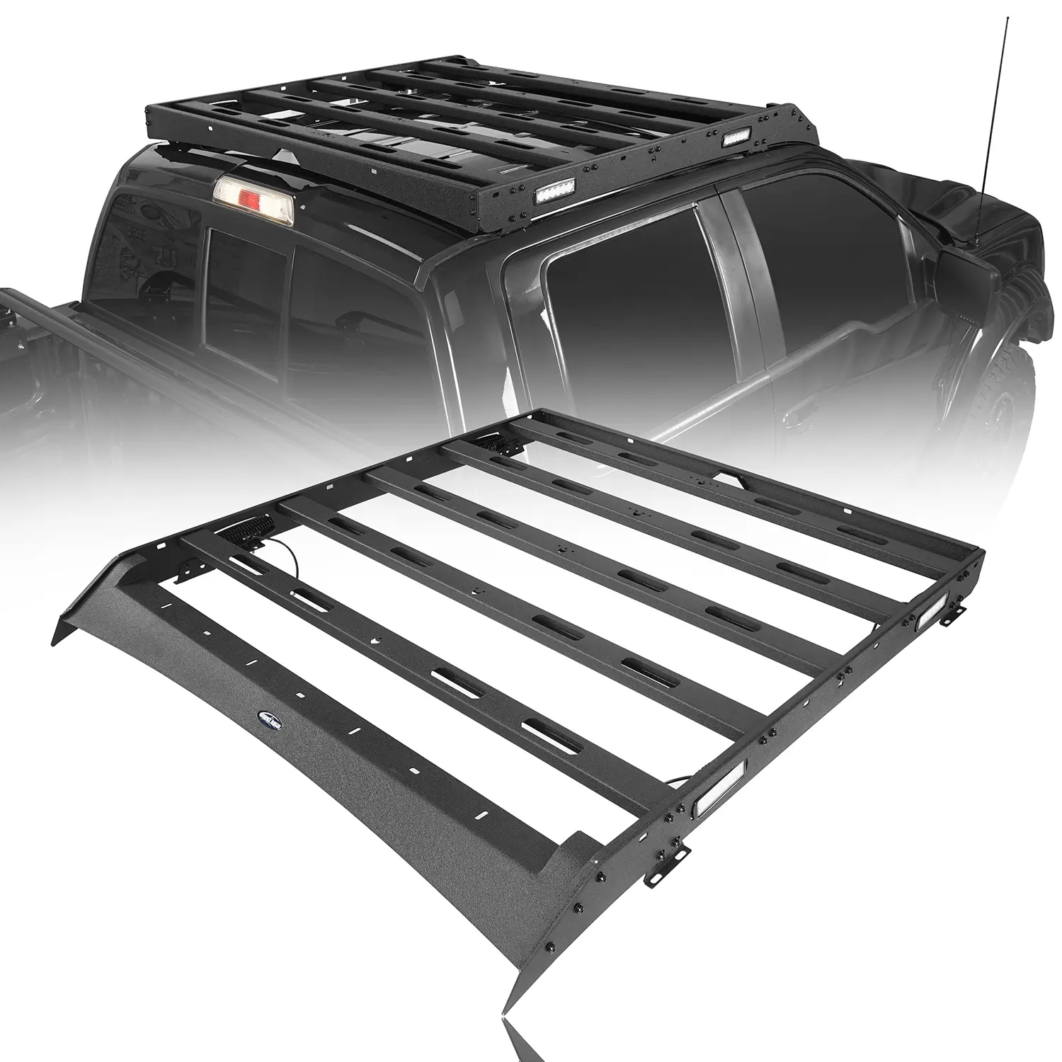 Hooke Road Roof Rack for 2009-2014 Ford Raptor & F-150 SuperCrew Adjustable Roof Rack Roof Ladder Rack