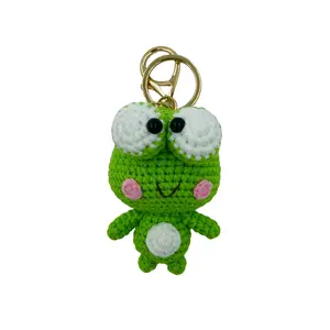 Handmade Cute Keychain Frog Design, Car Keys Backpack Decoration Gift, Unique Handcrafted Accessory for Daily Use & Gifts