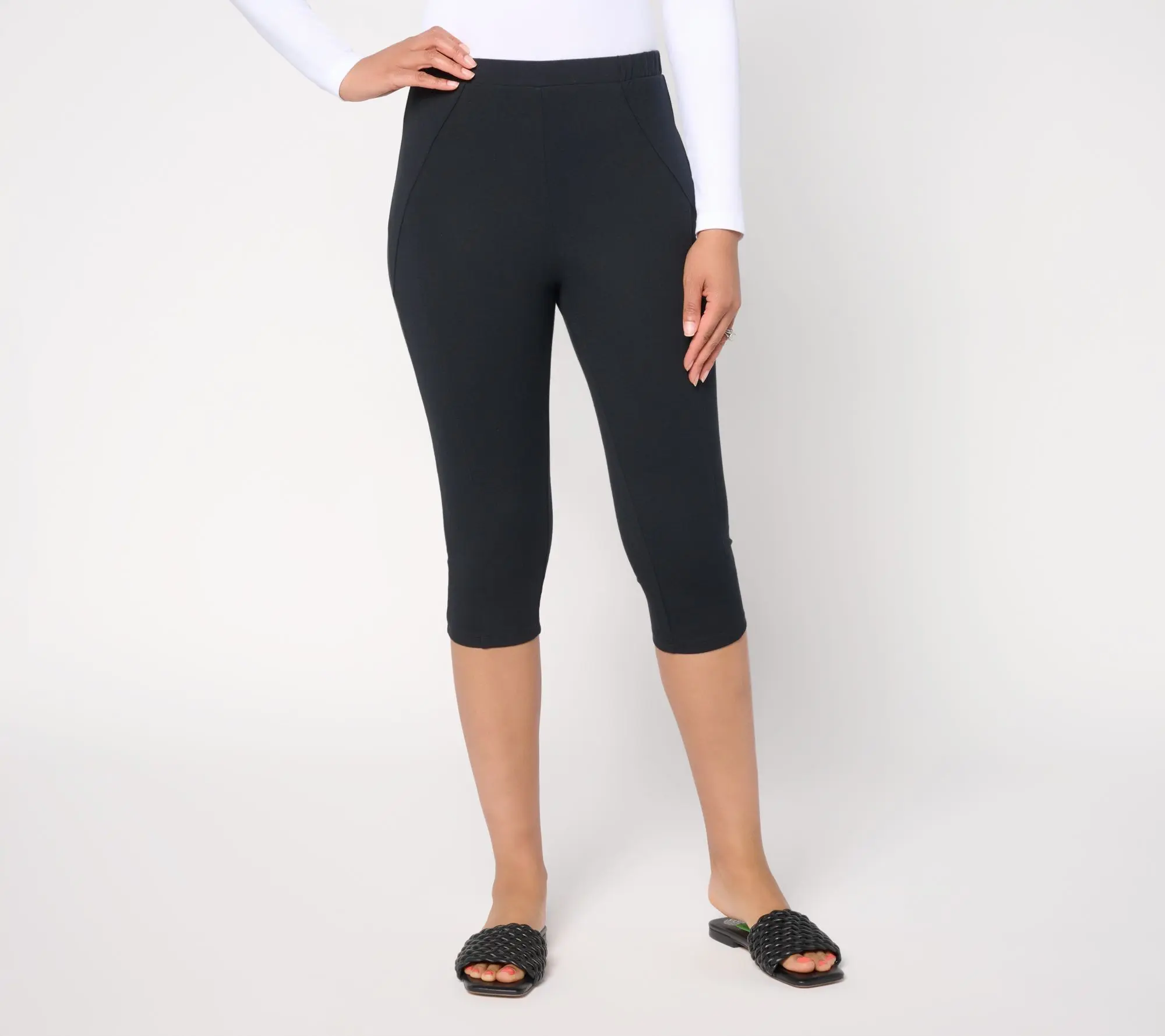 Women with Control Regular 86/14 Pedal Pusher with Seaming Detail