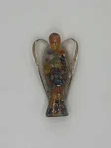Handmade Multi-Crystal Orgone Angel | Full-Spectrum Chakra Intention Decor for Altar