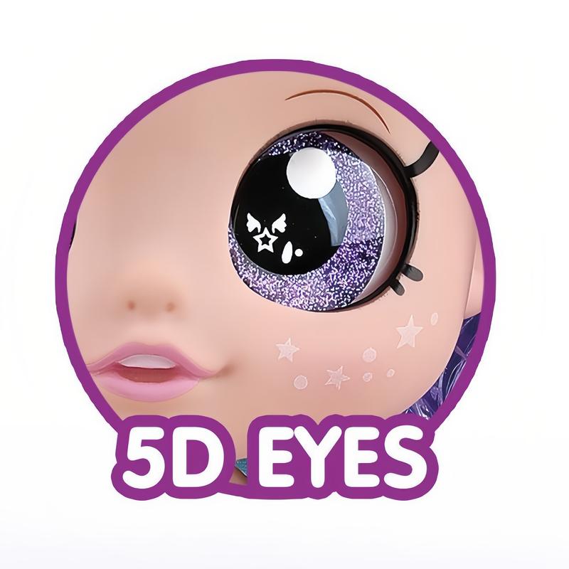 Kpop dolls anime action figure set,7 inch 5 joints can play music,rumi mira zoey dolls,gifts for kids,girls&boys toys