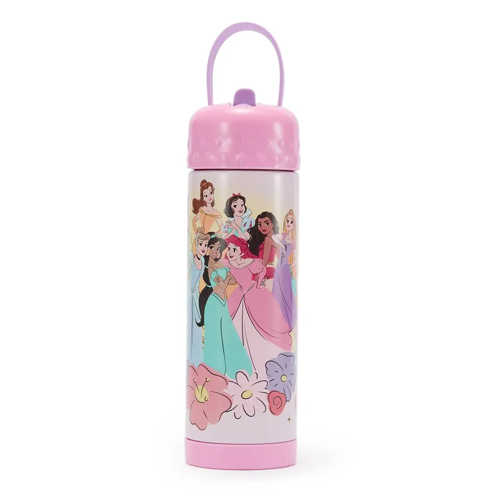 Disney Store Disney Princess 16 oz. Stainless Steel Water Bottle with Built-In Straw Disney Store Disney Princess 16 oz. Stainless Steel Water Bottle with Built-In Straw