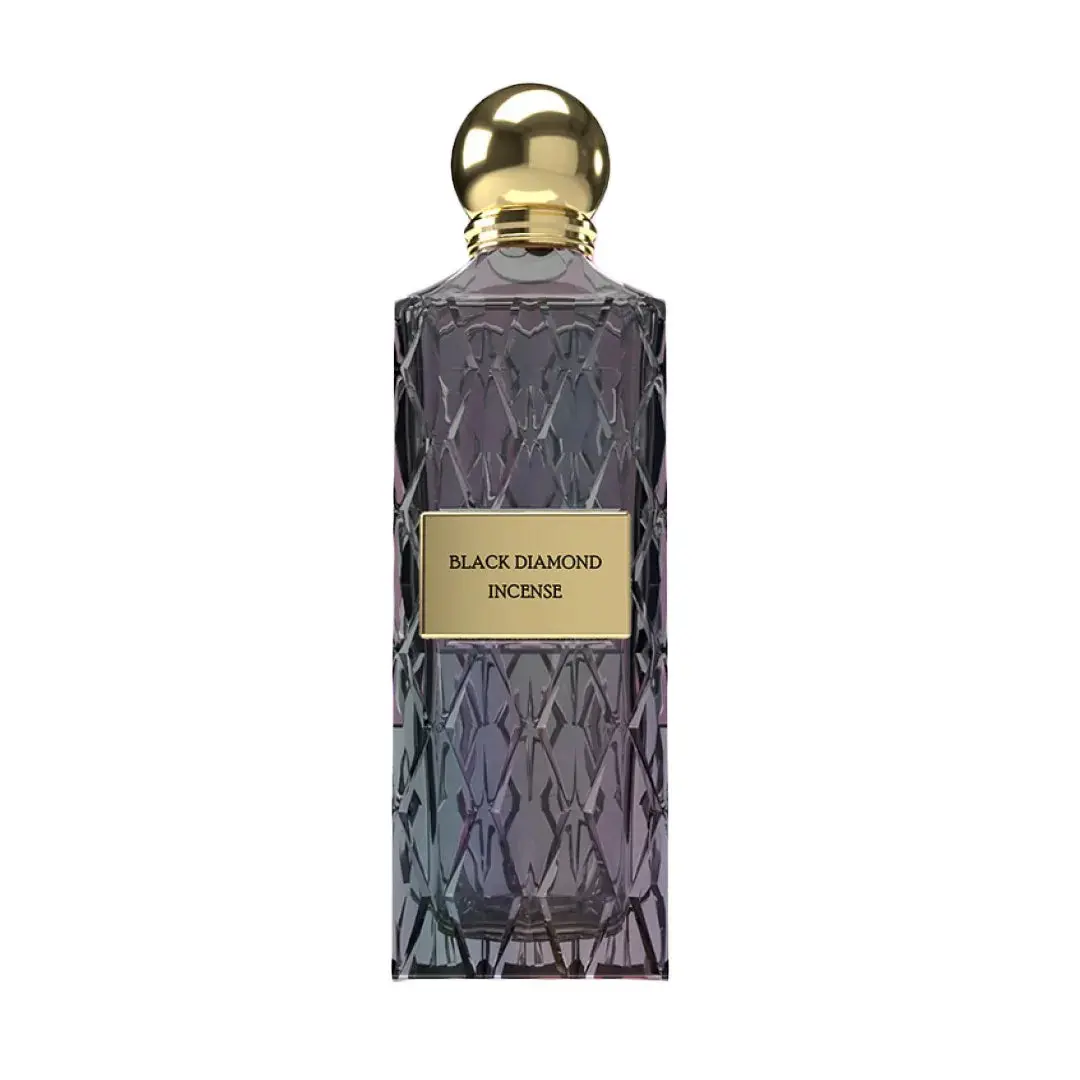 Unisex Black Diamond Aromatic Incense - Leather, Sandalwood, Black Currant, Amber Woody, Dark Wood Scents - 150 ML Captivating Mystery Fragrance for Beauty & Personal Care, Ambery Woody Fragrance, Captivating Fragrance