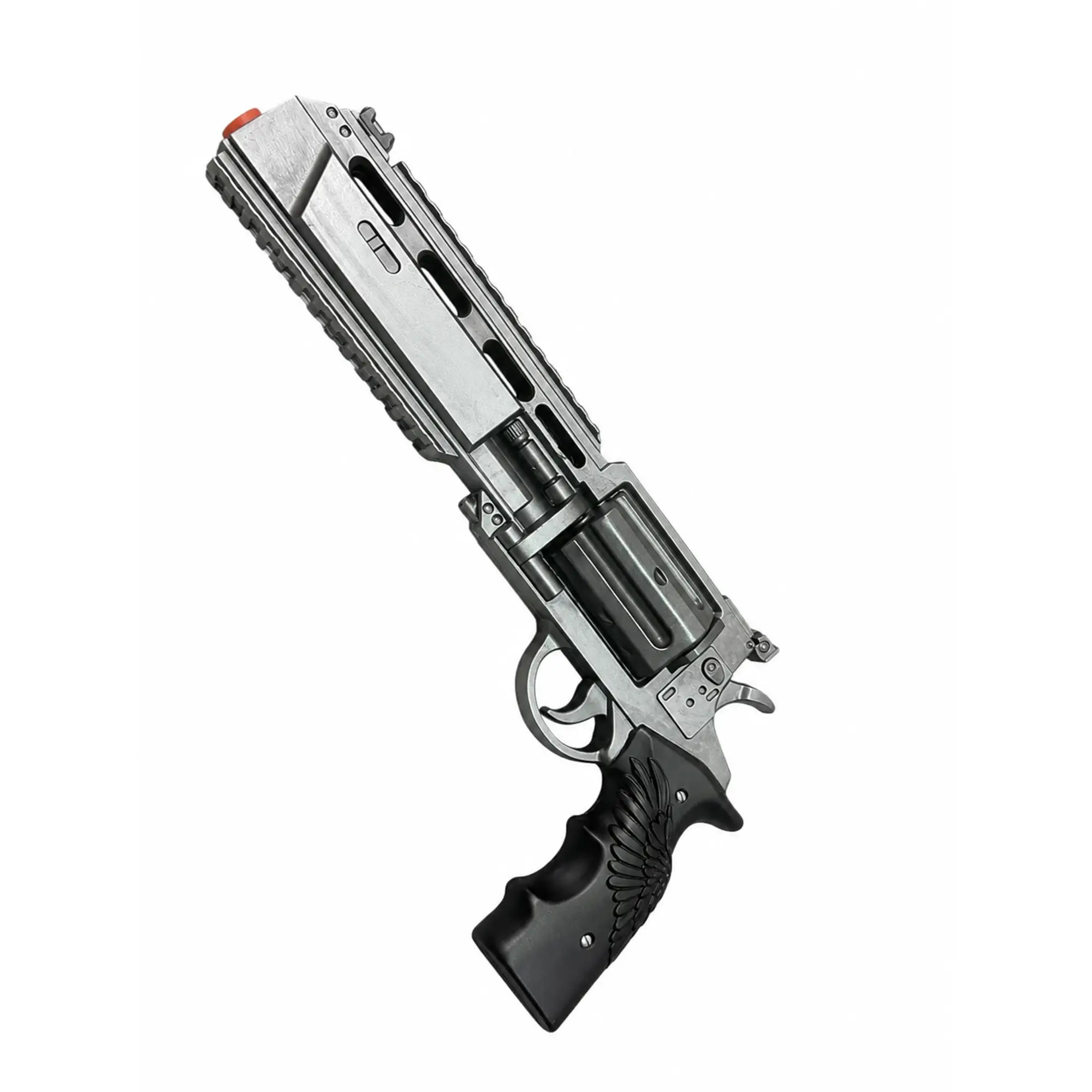 14" Survival Horror Inspired Requiem Foam Prop, High Density EVA Foam Cosplay Handgun for Costume, Display, Convention, Collection, Lightweight Non-Functional Prop