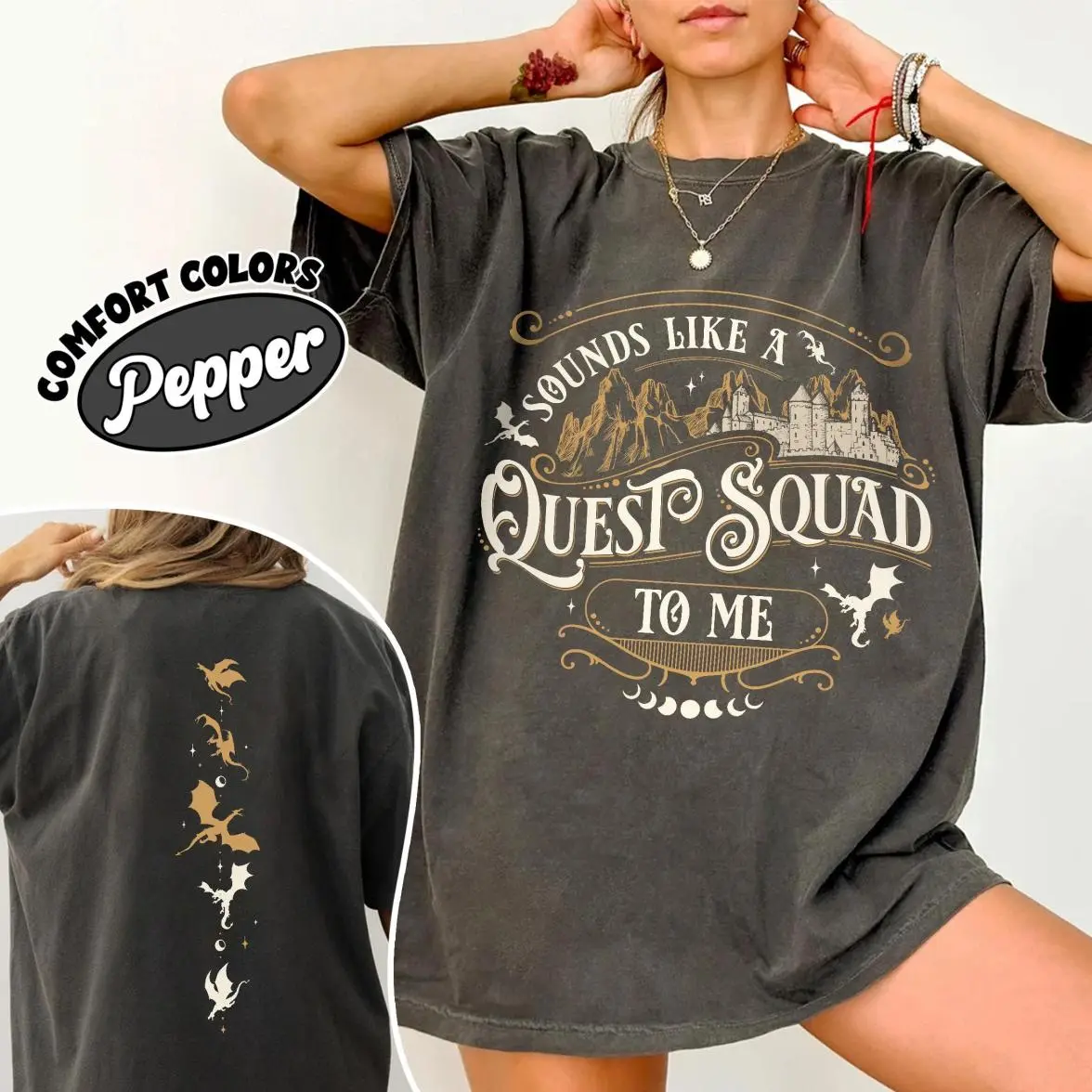 Fourth Wing Quest Squad Shirt, Ridoc Dragon Rider T Shirt, Onyx Storm Riorson House Tee, Gift For Book Lover, Full Size Options