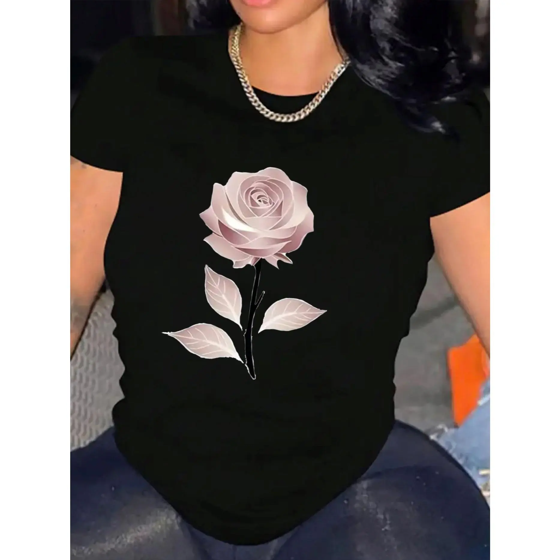 blackpink rose shirt - TikTok Shop