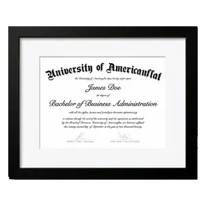 Americanflat Diploma Frame with Mat Shatter-Resistant Glass Classic Molding for Graduation Moments Decor Photo