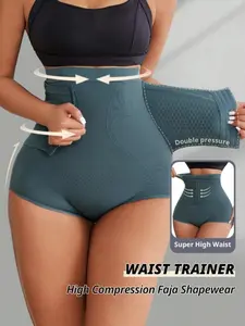 Luxe Curve 1 Count Women High Waist Flat Belly Shaping Panties, Waist Trainer Body Shaper Tummy Butt Lift Pants,Slimming Underwear,Fajas,Waist Cincher,Shapewear Shorts, Tummy Control Bottoms, Suitable For Training Or Sports