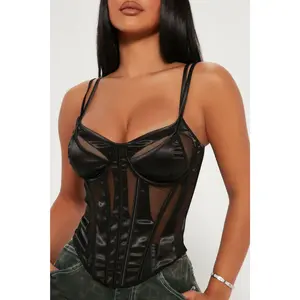 Saturday Sinner Corset Top - Black