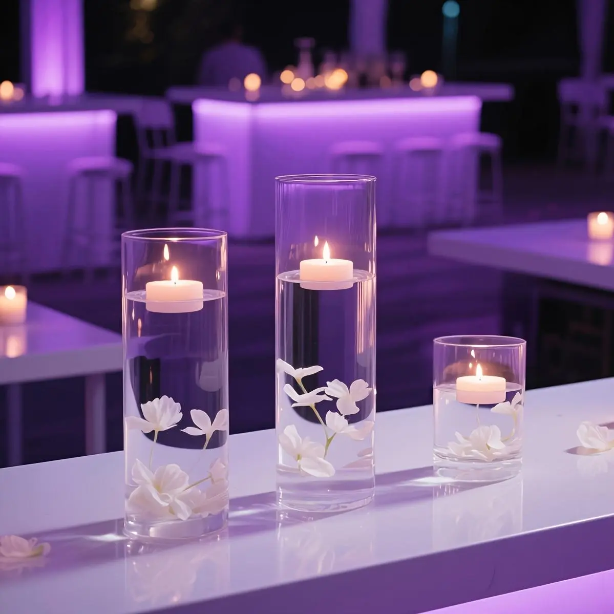 9/18/36pcs Clear Glass Cylinder Vases, 4, 8, 12 Inch Tall, Multiple Size Glass Flower Vase, Tall Qlass Vase, for Wedding Centerpiecse for Table, PartyTable Centerpieces, Hurricane Floating Candle Holder Vase for Table Shelf, Party, Home Decor