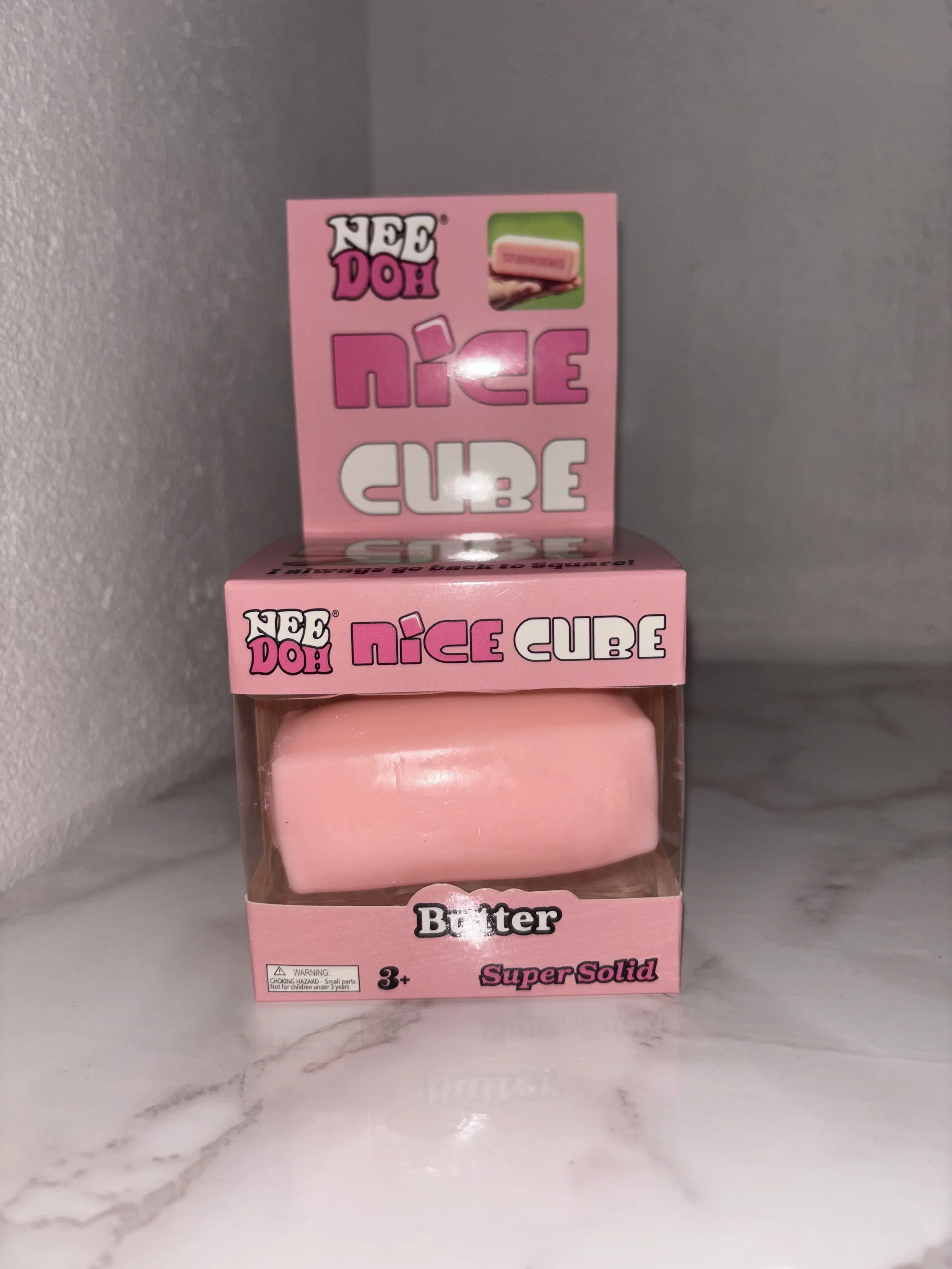 nice cube exquisite pink rectangular fried dough sticks