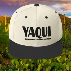 Yaqui Tribe Snapback Hat Embroidered Native American