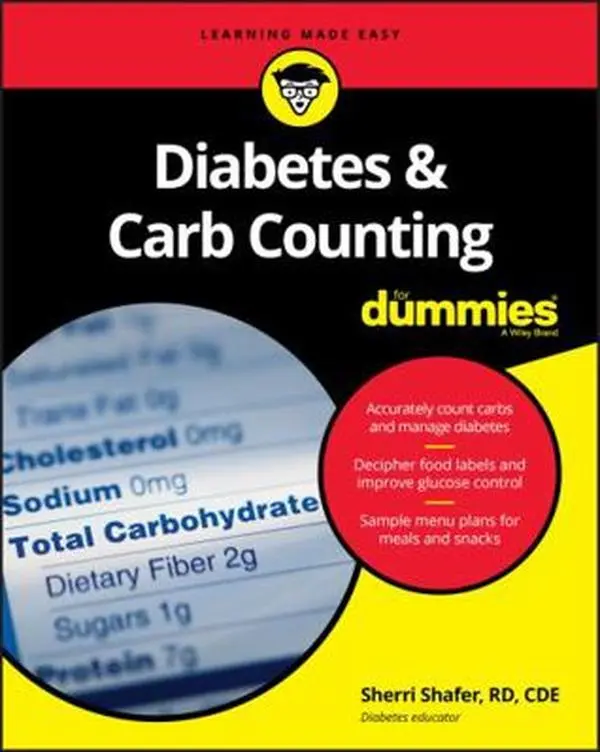 Used Paperback Book - Diabetes & Carb Counting for Dummies by Sherri Shafer (English, Printed Text, Used Copy, 1.27 lbs) - Healthy Educational Supply for Diabetics, Protein & Sugar Management, Type 1 & Gestational Diabetes Support