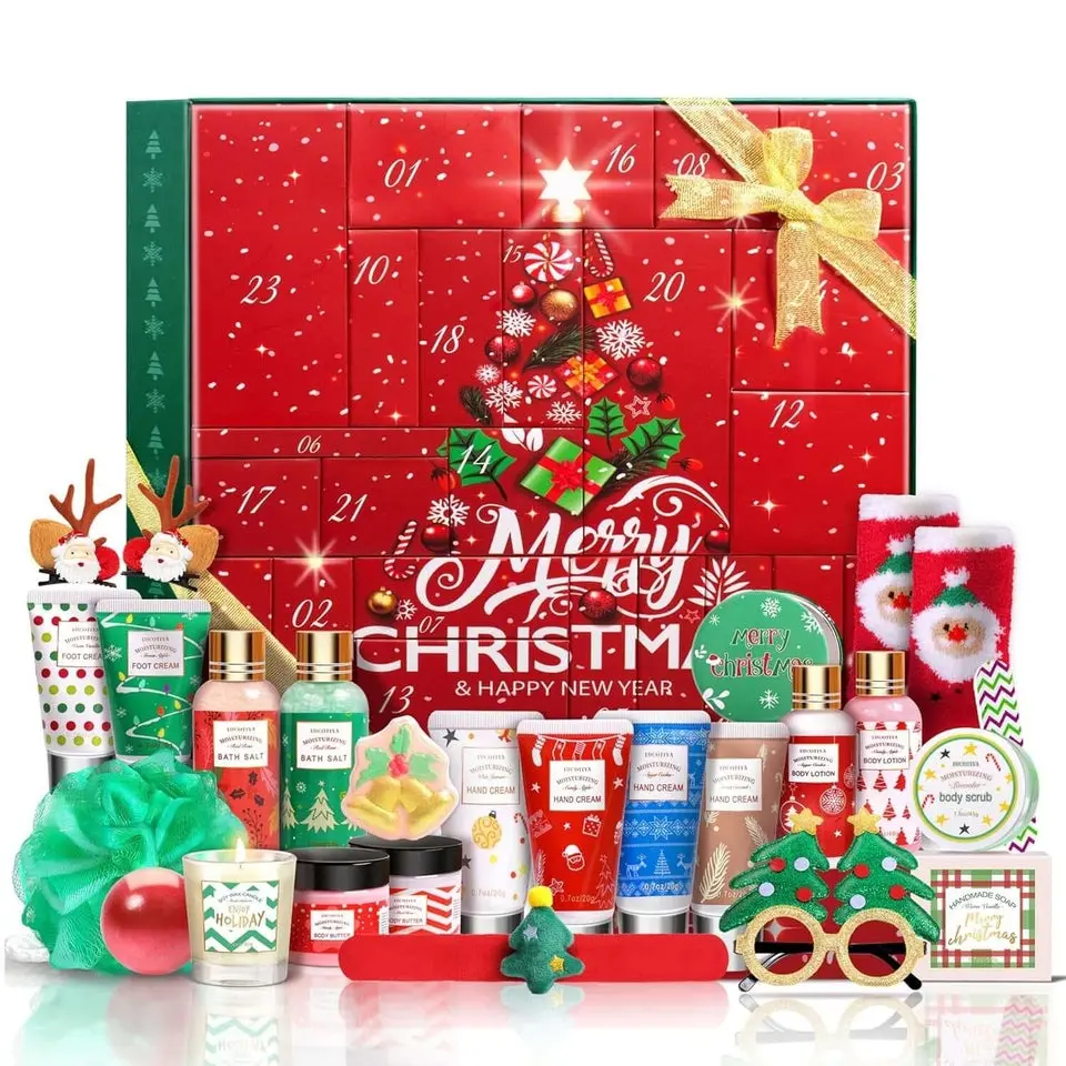 24-Day Beauty Advent Calendar – Bath, Body & Skincare Gift Set