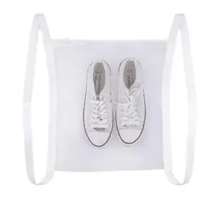 Sneaker Dryer Bag for Shoes Clothing & Laundry - Mesh Design Elastic Strap Easy to Use & Clean Large Size 15.5 x 15.5 inches Sturdy Material Space-Saving