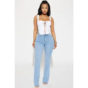 Mesa Booty Lifting Stretch Bootcut Jeans - Light Wash
