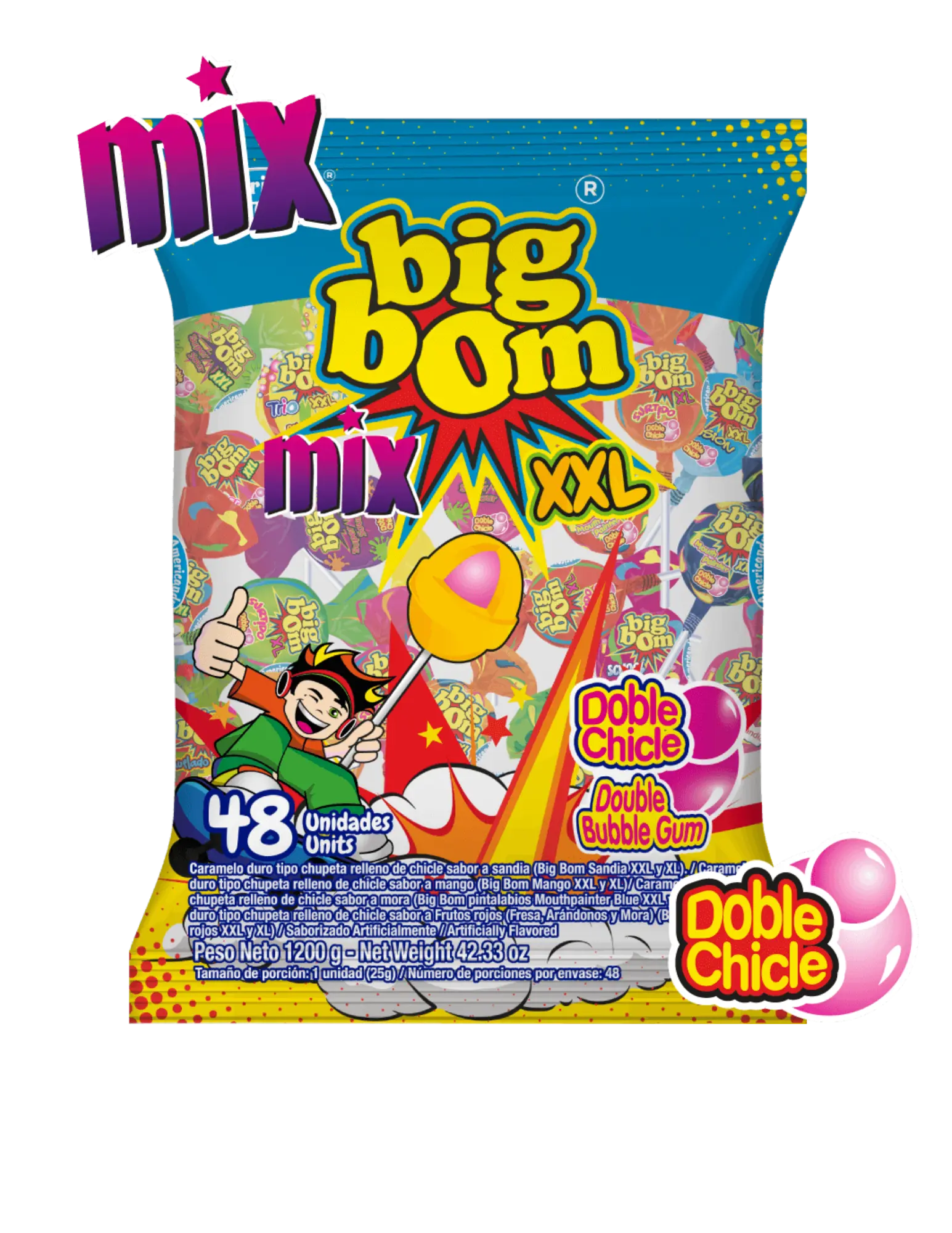Americandy XXL Lollipops, Mix Americandy XXL Lollipops, Mix