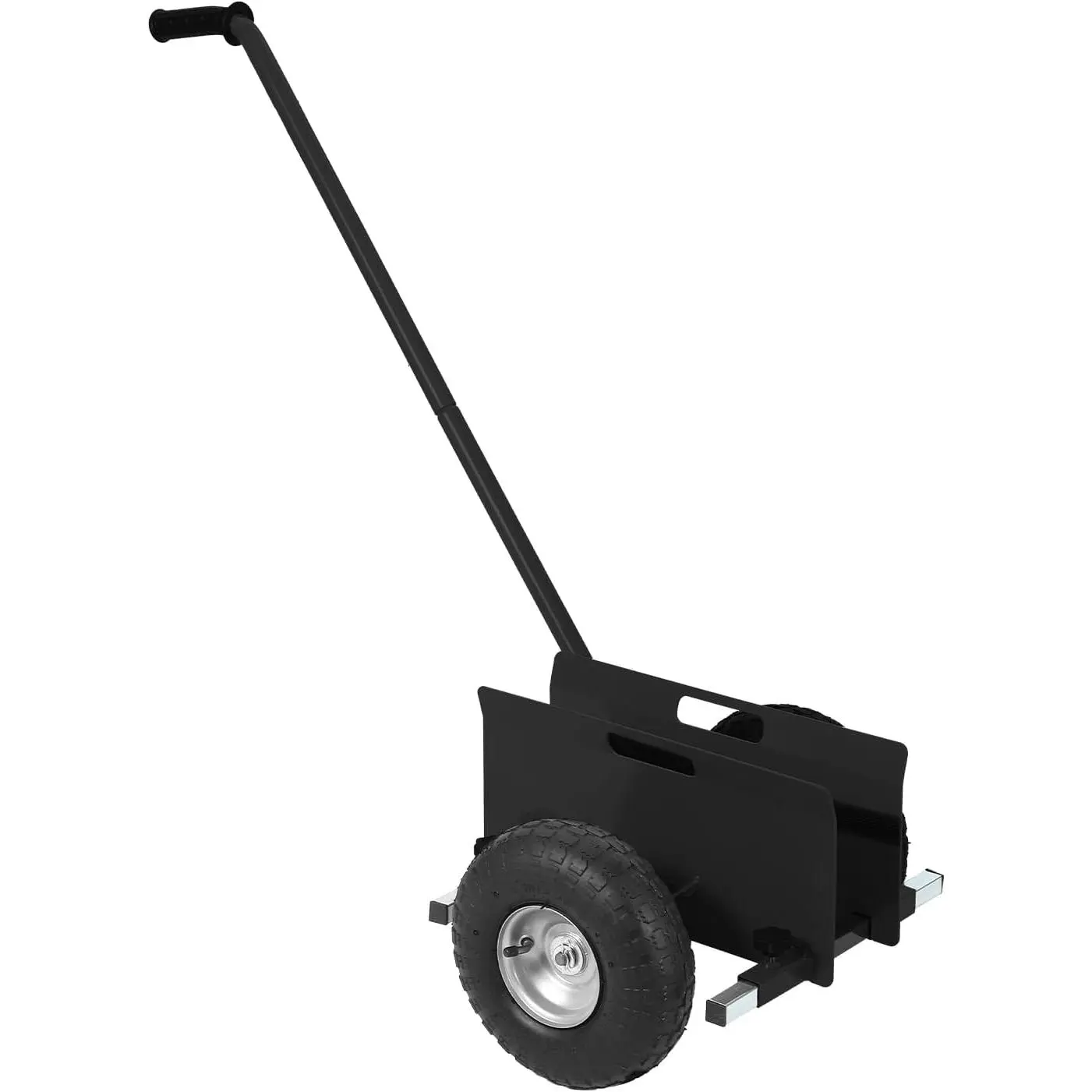 Heavy-Duty Panel Dolly with 39" Upright Handle, Solid Rubber Wheels, Adjustable Frame, 660LB Load Capacity, Ideal for Drywall, Plywood, Indoor & Outdoor Use