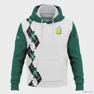 Golf Sport Pattern Green Mix Masters Tournament Callaway Hoodie Shirt Style Classic Pullover Hooded, All Size, Unisex, Best Gift For Dad
